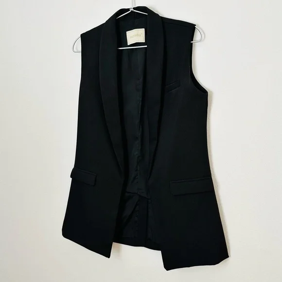 Vintage Achielry black single-breasted sleeveless blazer - Picture 8 of 8